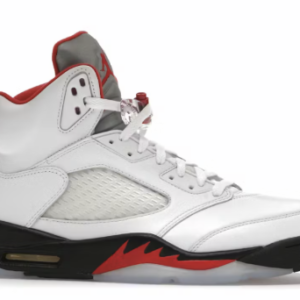 Jordan 5 Retro - Fire Red Silver Tongue